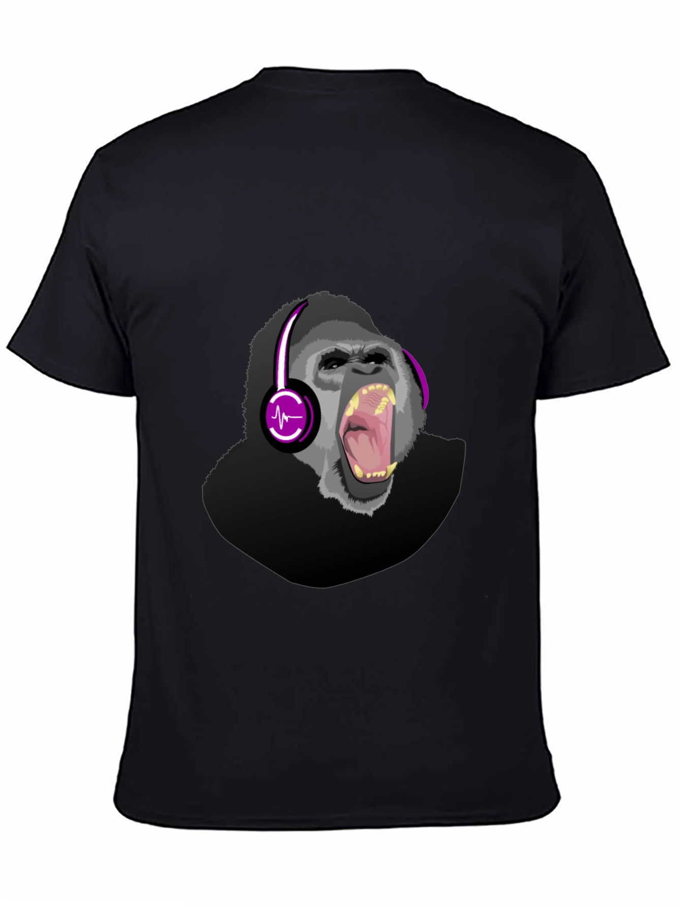 Gorilla DJ Graphic T-Shirt - Mens Black Tee