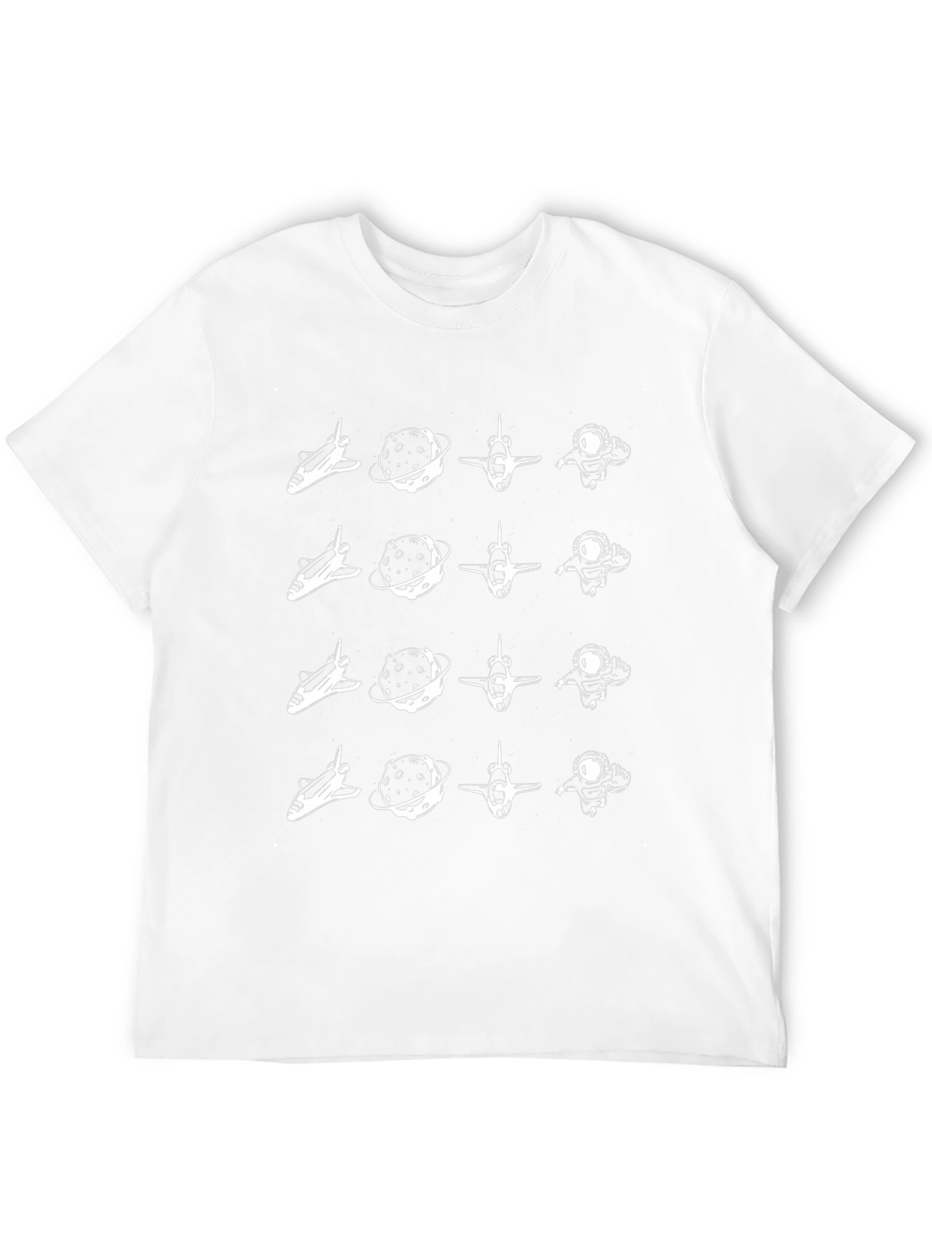 Space Exploration Graphic T-Shirt - Black