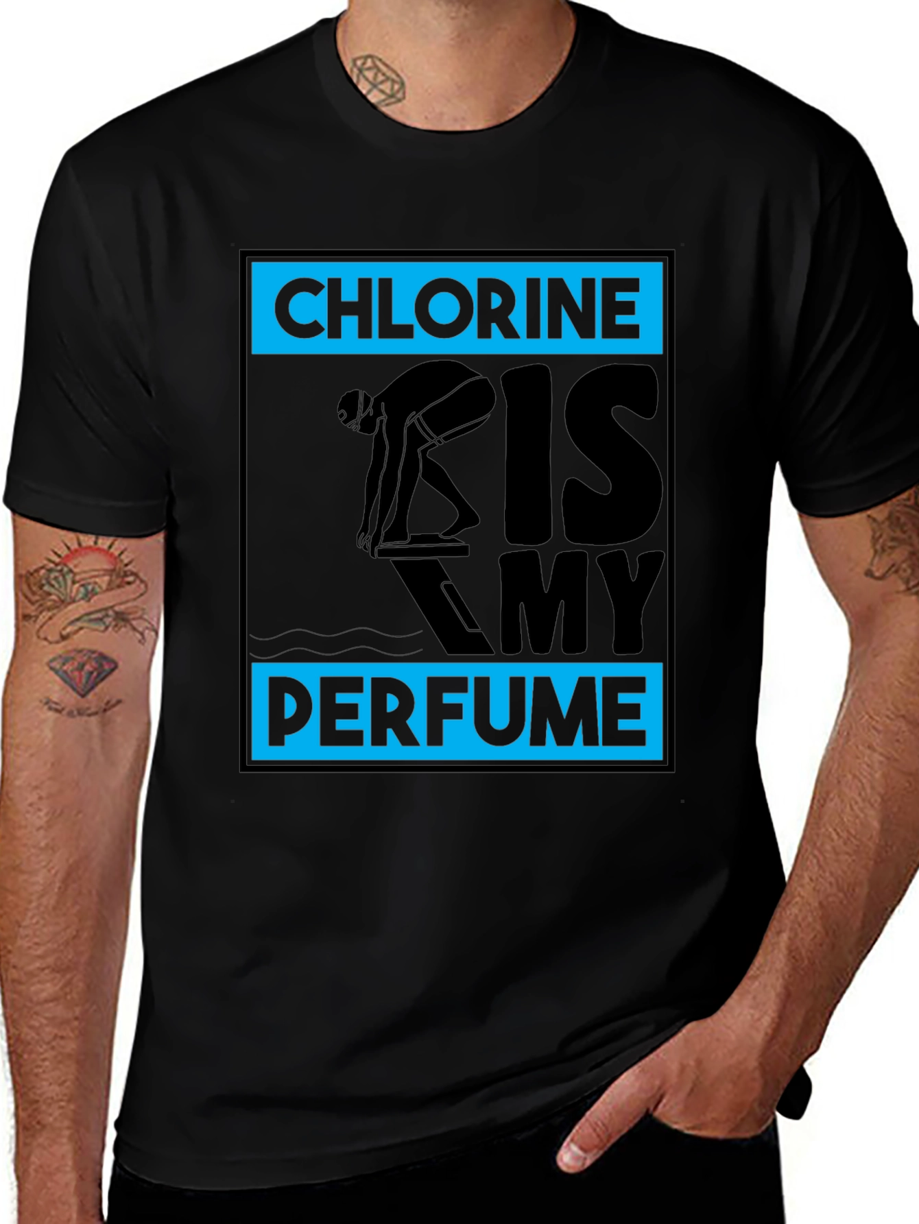 Chlorine Is My Perfume Swimmer T-Shirt
