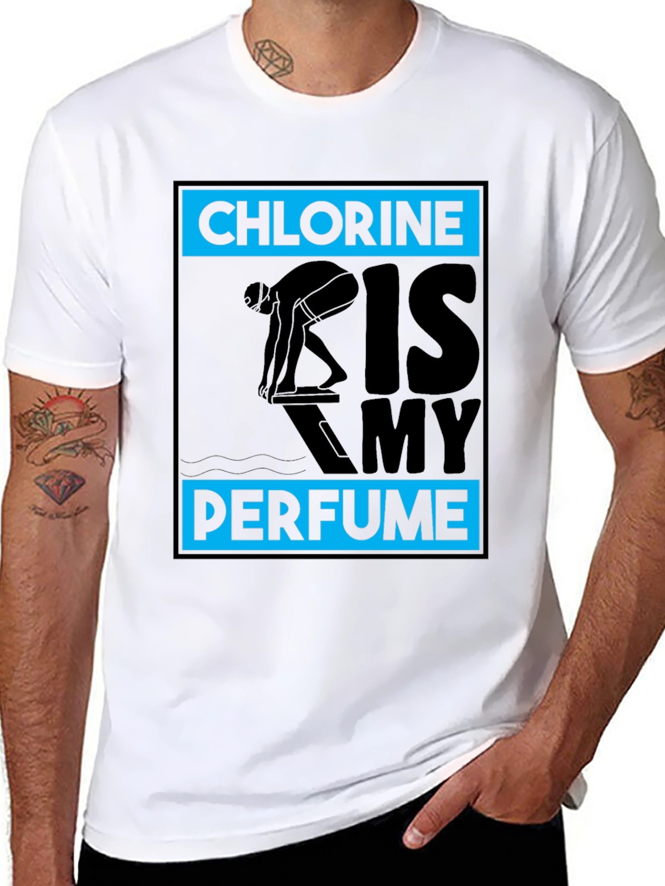 Chlorine Is My Perfume Swimmer T-Shirt