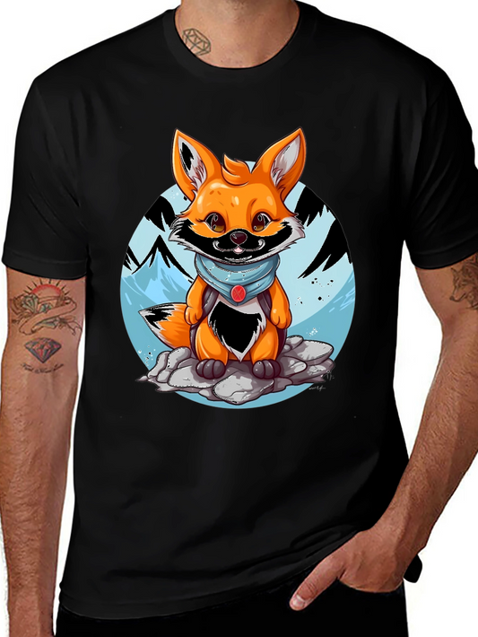 Cartoon Fox Graphic Tee - Adventure Ready!
