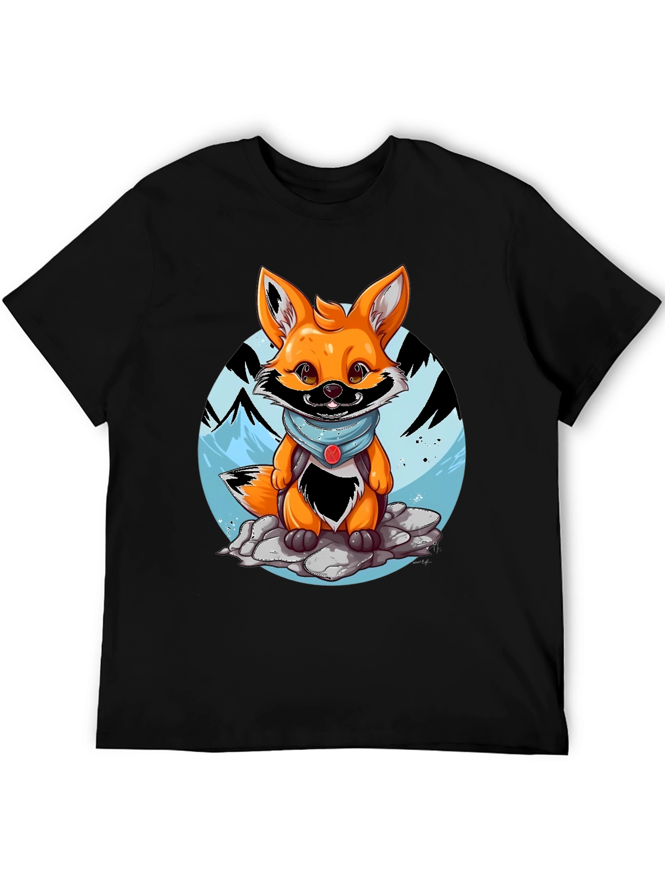 Cartoon Fox Graphic Tee - Adventure Ready!