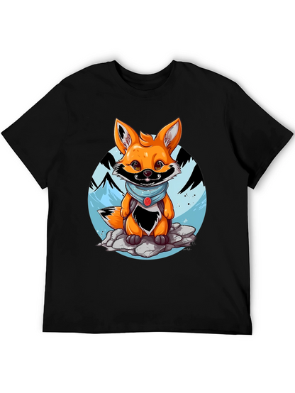 Cartoon Fox Graphic Tee - Adventure Ready!