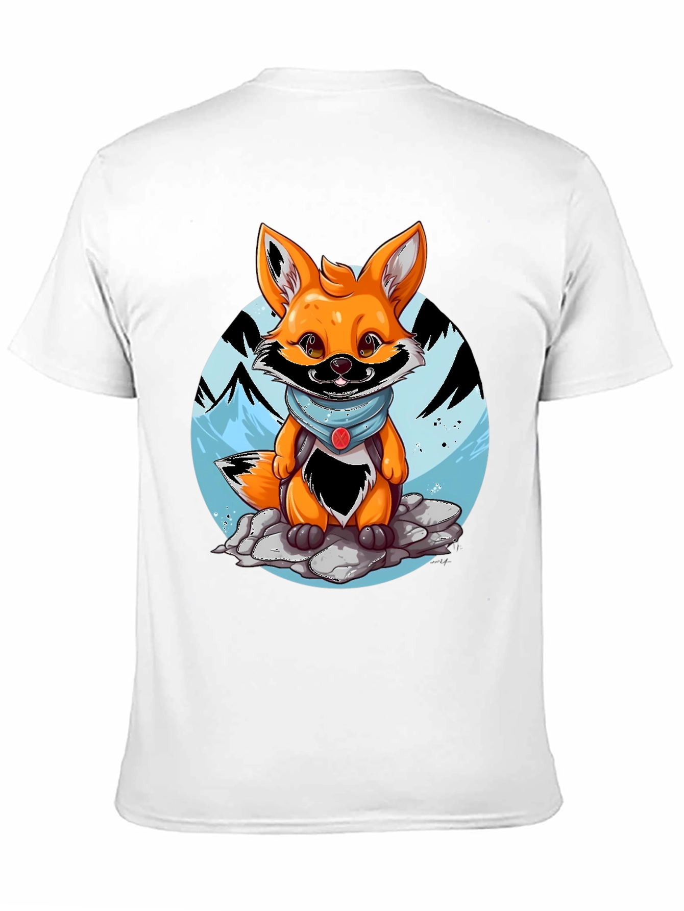Cartoon Fox Graphic Tee - Adventure Ready!