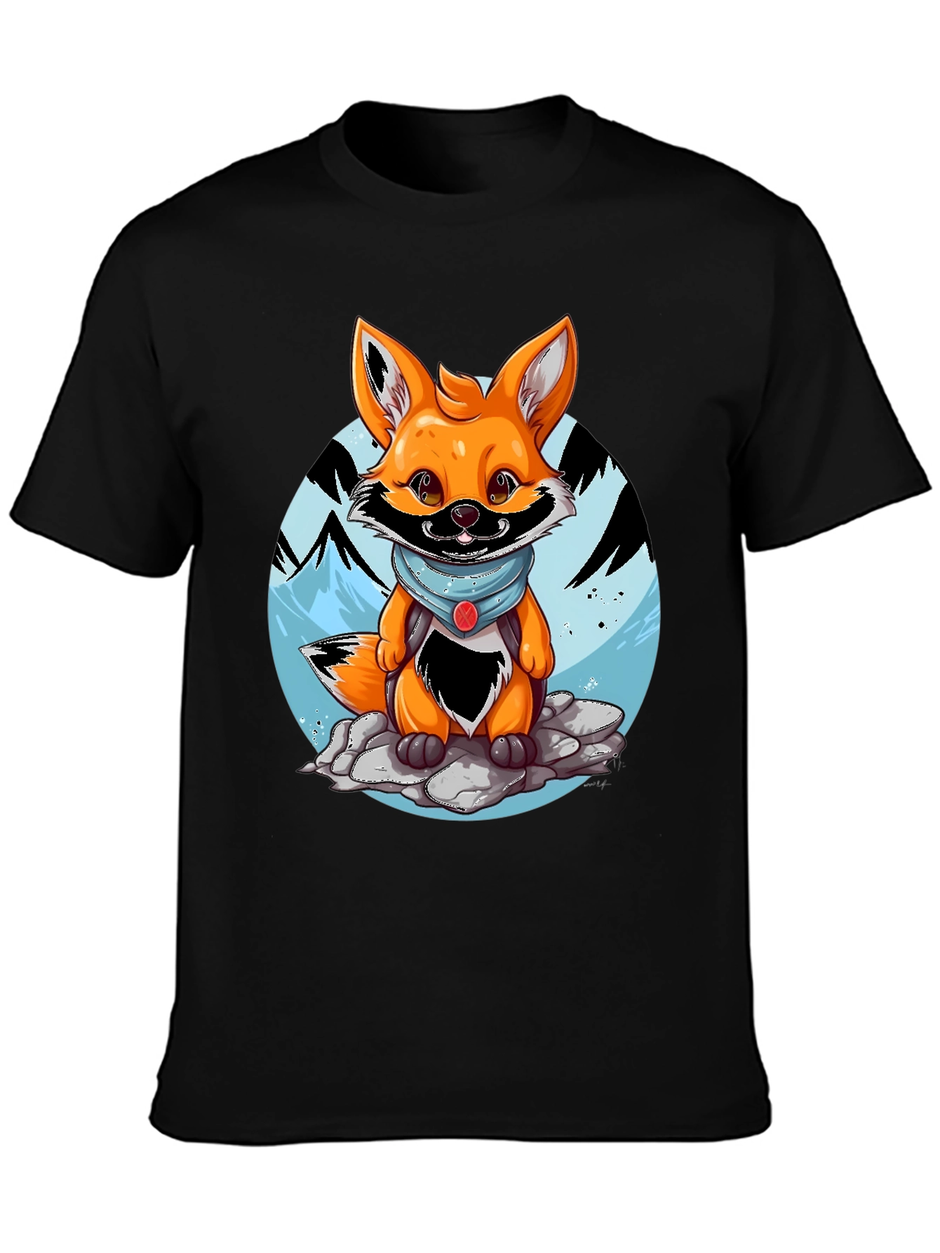 Cartoon Fox Graphic Tee - Adventure Ready!