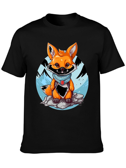 Cartoon Fox Graphic Tee - Adventure Ready!