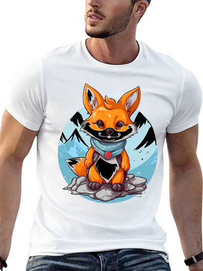 Cartoon Fox Graphic Tee - Adventure Ready!