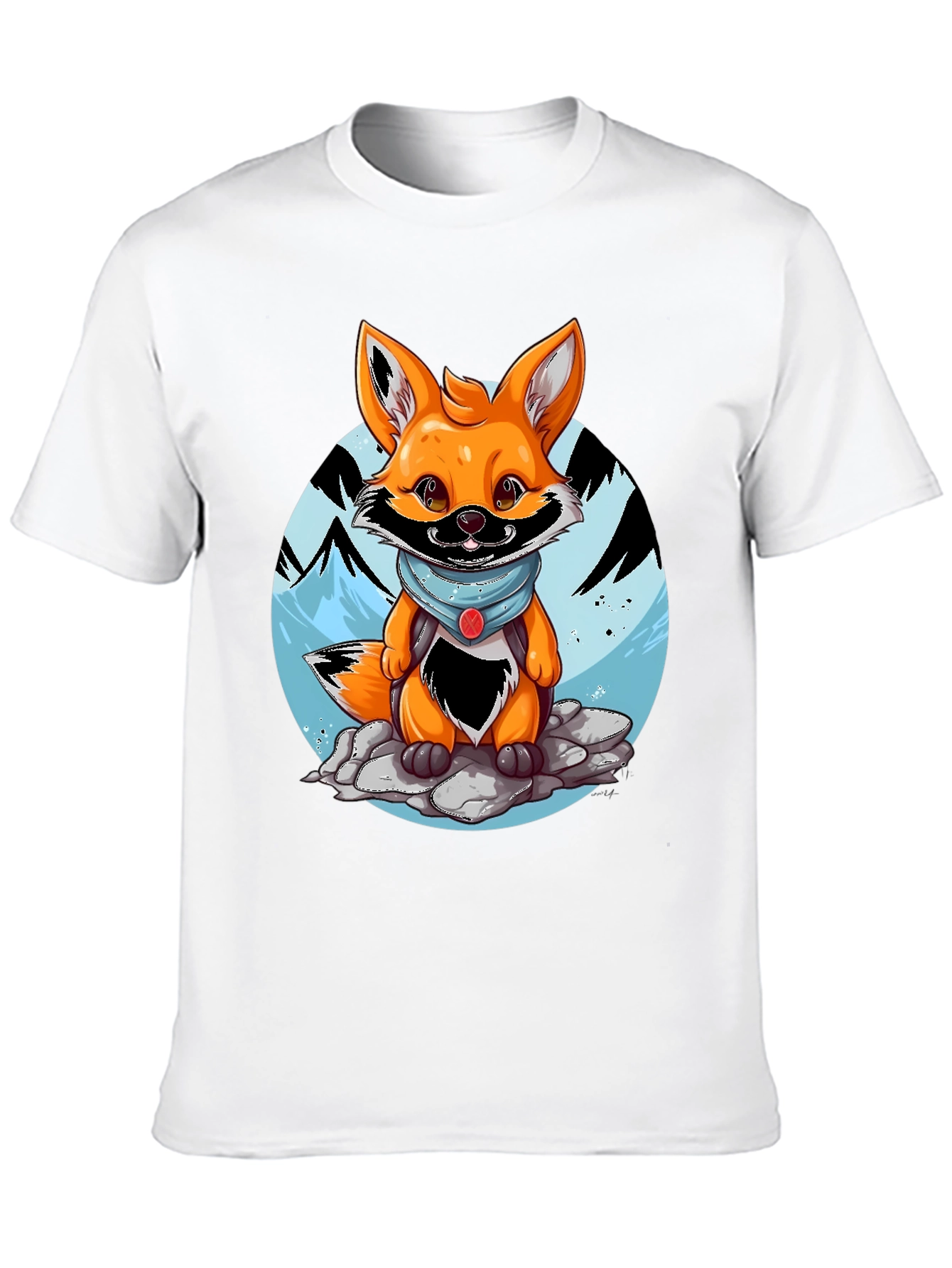 Cartoon Fox Graphic Tee - Adventure Ready!