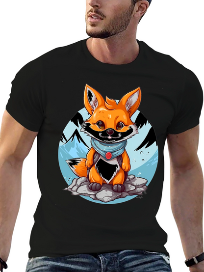 Cartoon Fox Graphic Tee - Adventure Ready!