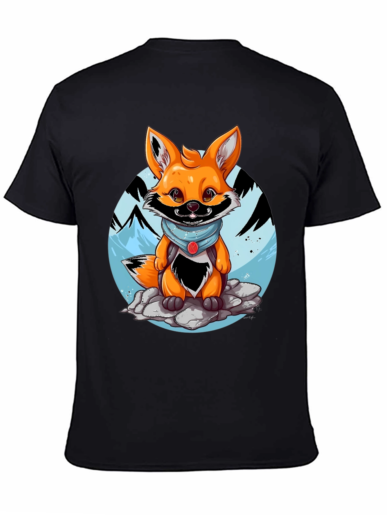 Cartoon Fox Graphic Tee - Adventure Ready!