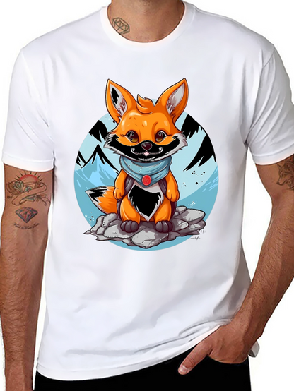 Cartoon Fox Graphic Tee - Adventure Ready!