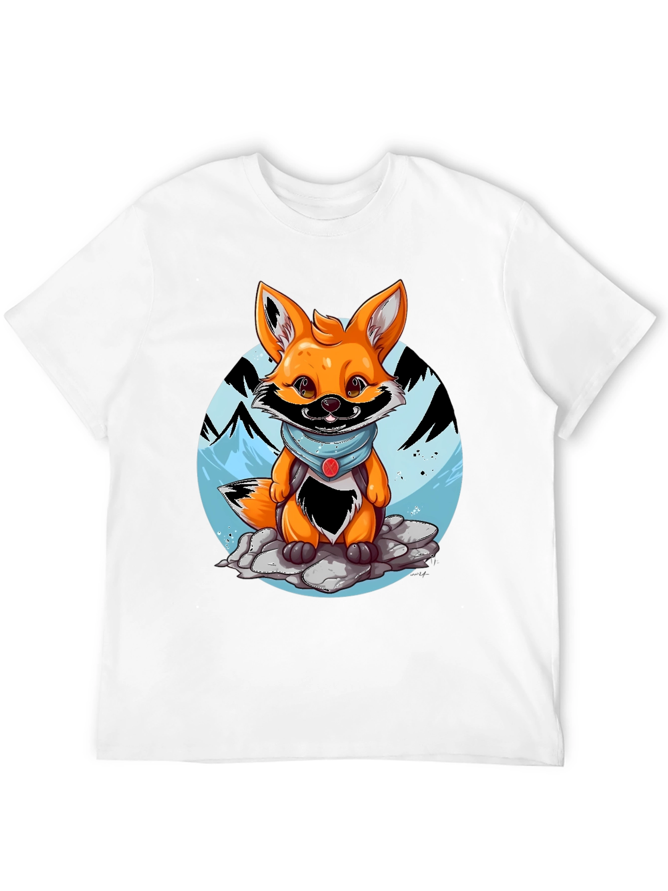 Cartoon Fox Graphic Tee - Adventure Ready!