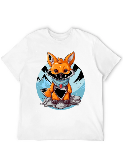 Cartoon Fox Graphic Tee - Adventure Ready!