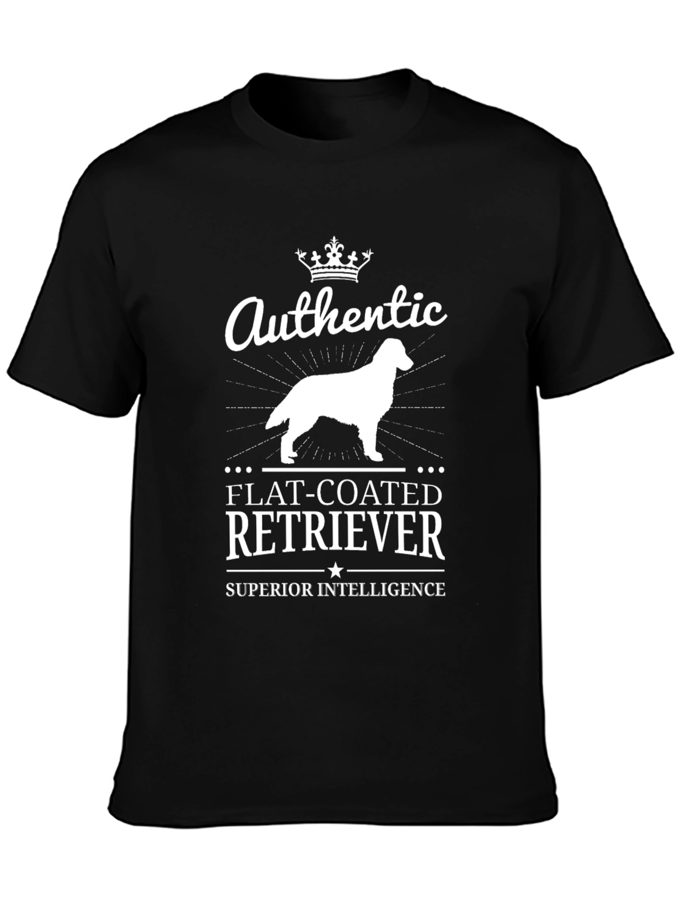 Authentic Flat-Coated Retriever Superior Intelligence T-Shirt