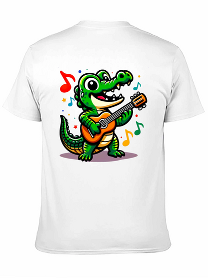 Cartoon Alligator Guitar T-Shirt