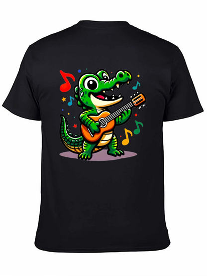 Cartoon Alligator Guitar T-Shirt