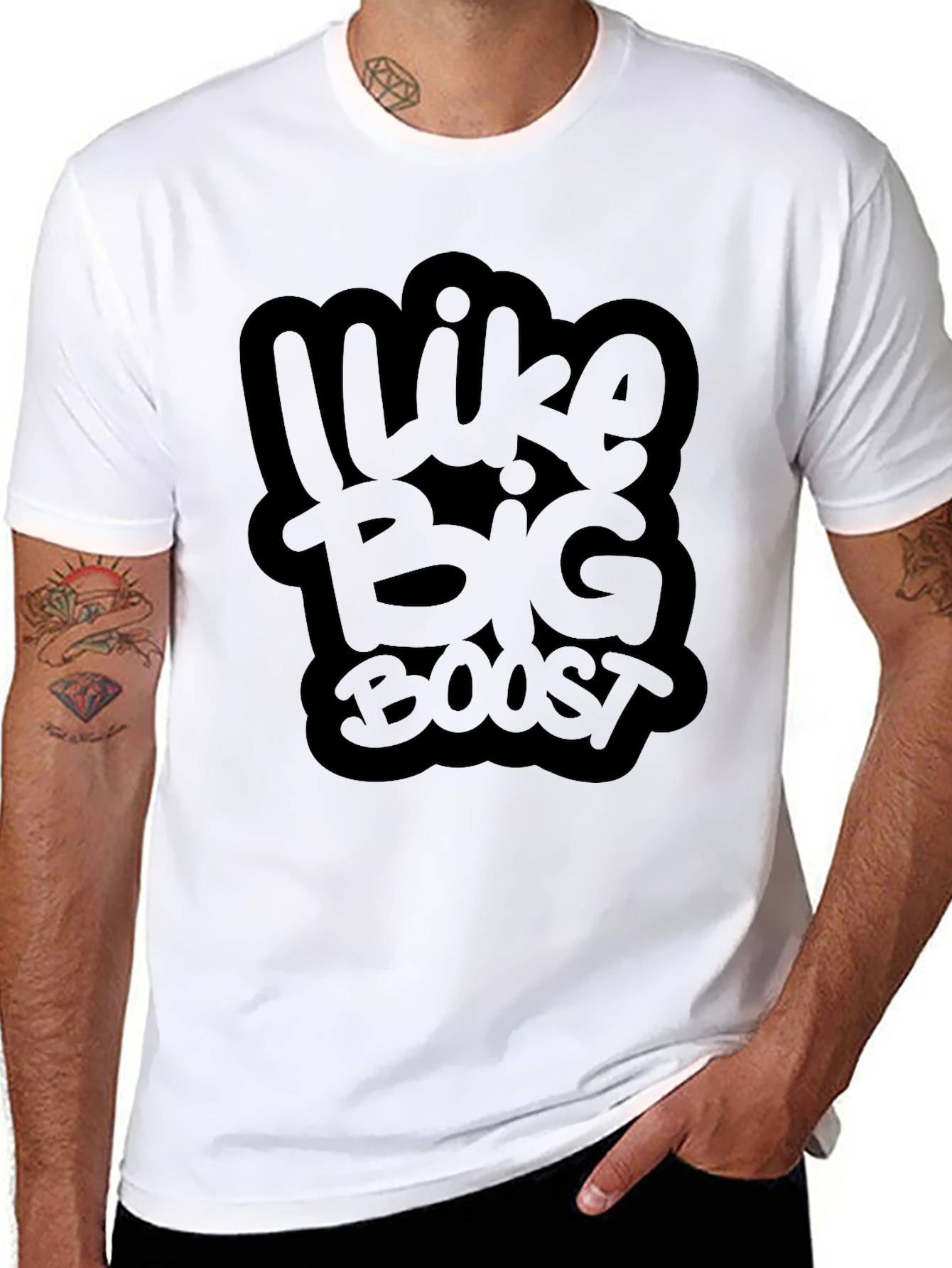 I Like Big Boost Black T-Shirt