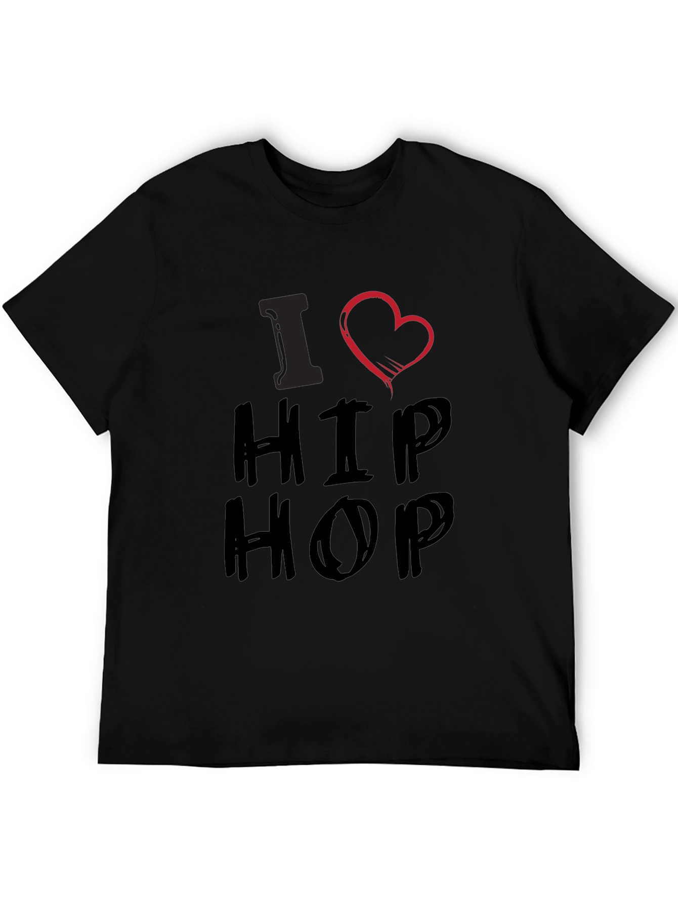 I Heart Hip Hop Graphic T-Shirt - Casual Wear