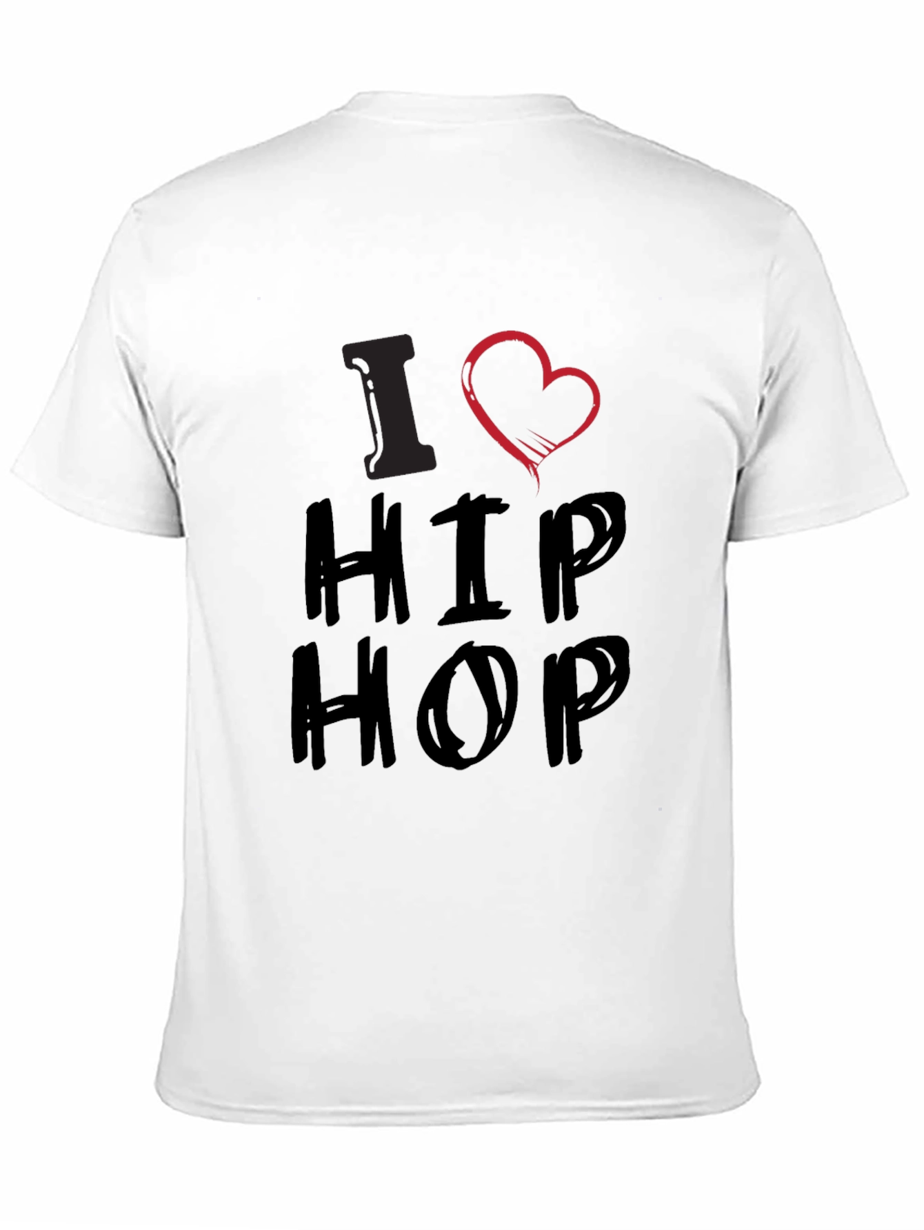 I Heart Hip Hop Graphic T-Shirt - Casual Wear