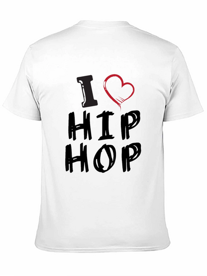 I Heart Hip Hop Graphic T-Shirt - Casual Wear