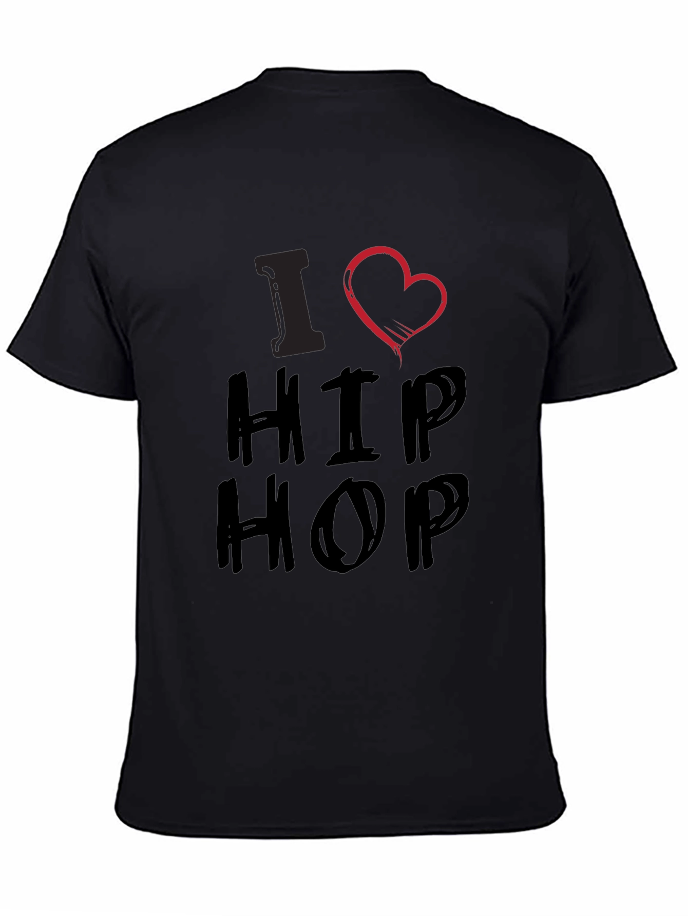 I Heart Hip Hop Graphic T-Shirt - Casual Wear