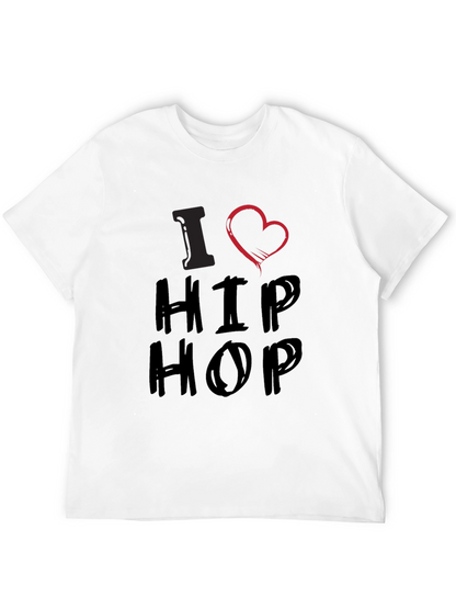 I Heart Hip Hop Graphic T-Shirt - Casual Wear
