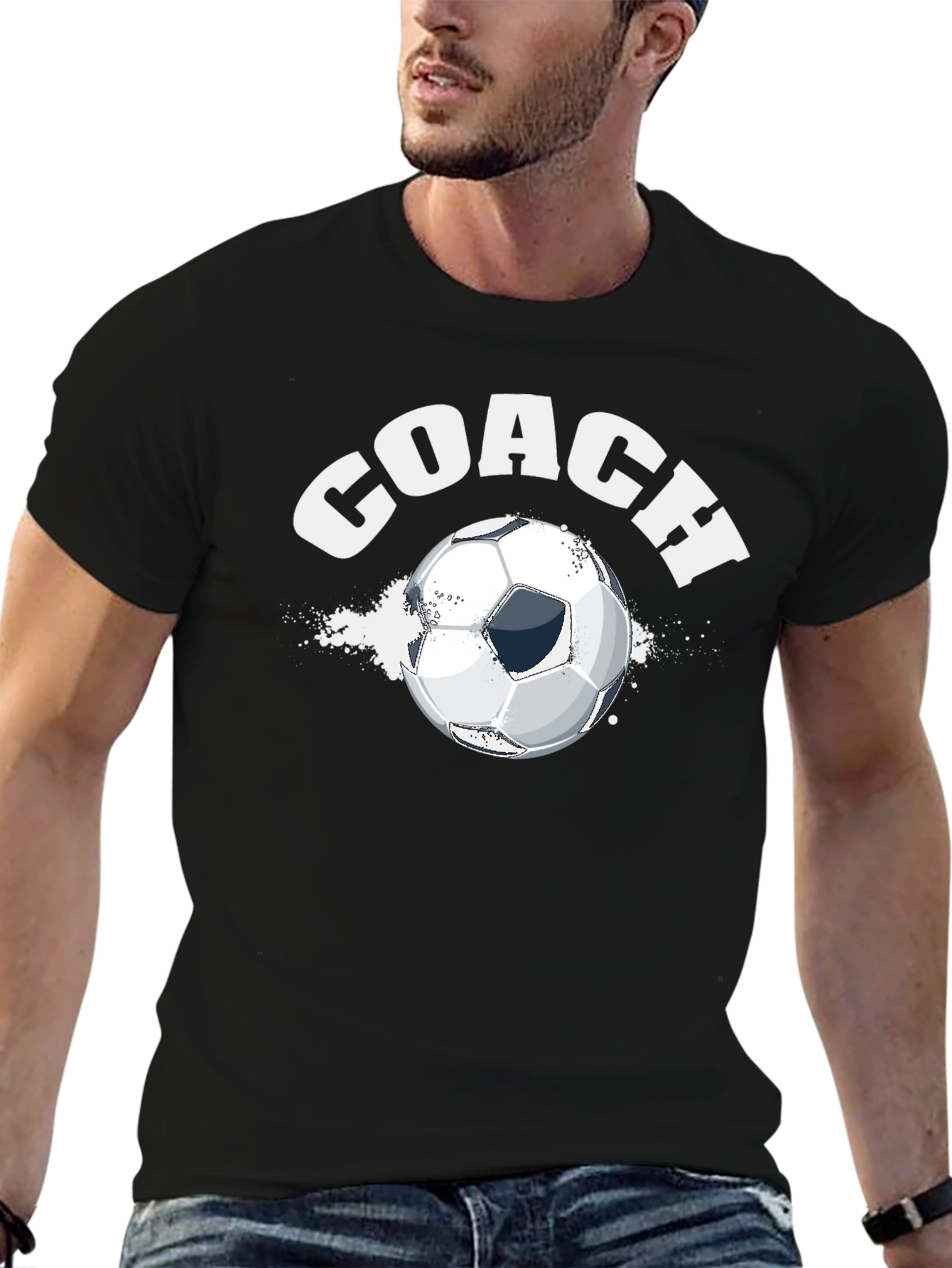 Coach Soccer Ball Graphic T-Shirt