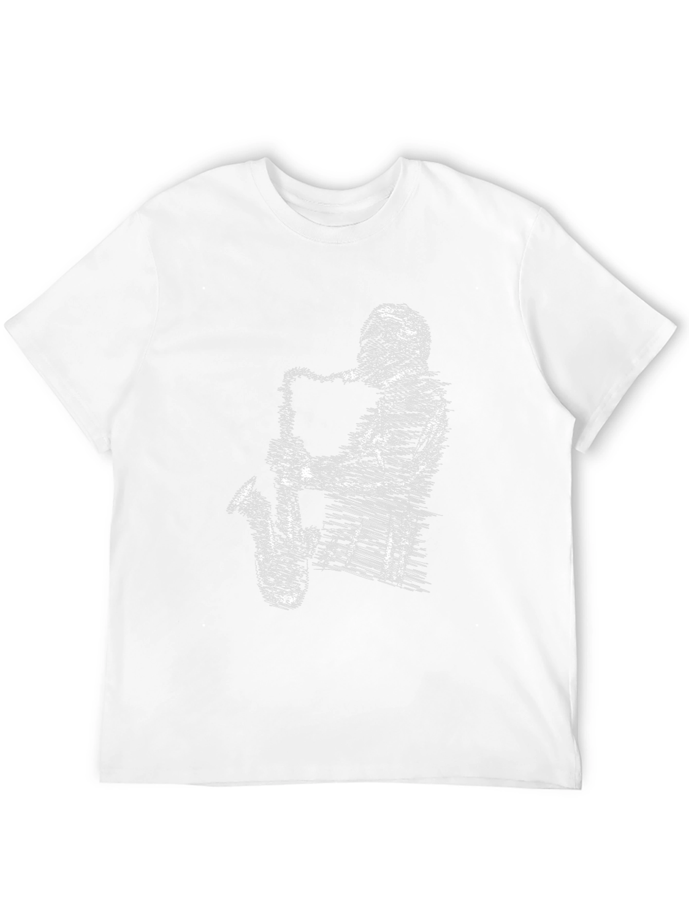 Saxophone Player Graphic Tee - Cool Music T-Shirt