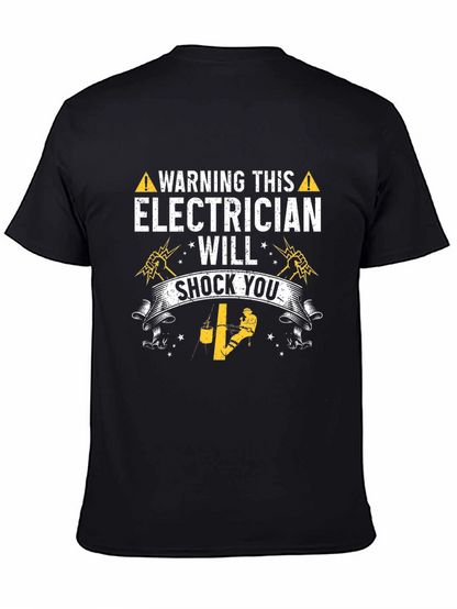 Warning Electrician T-Shirt