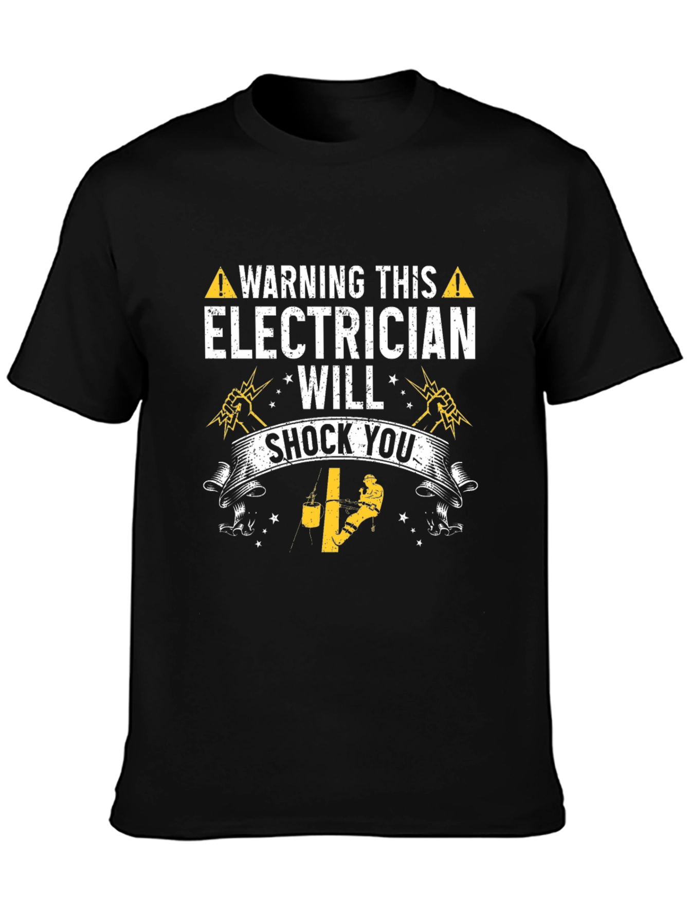 Warning Electrician T-Shirt
