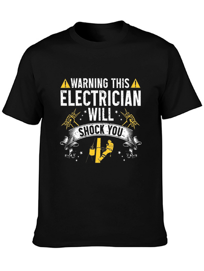 Warning Electrician T-Shirt