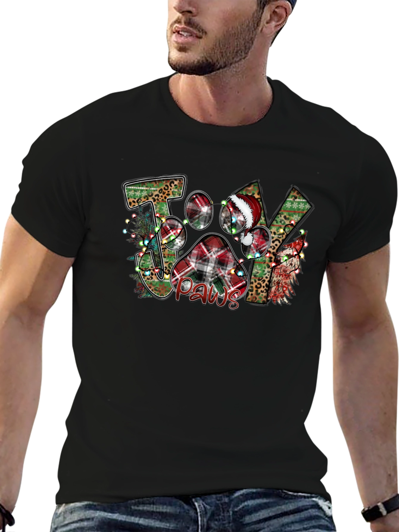 Joy Paws Christmas Graphic Tee