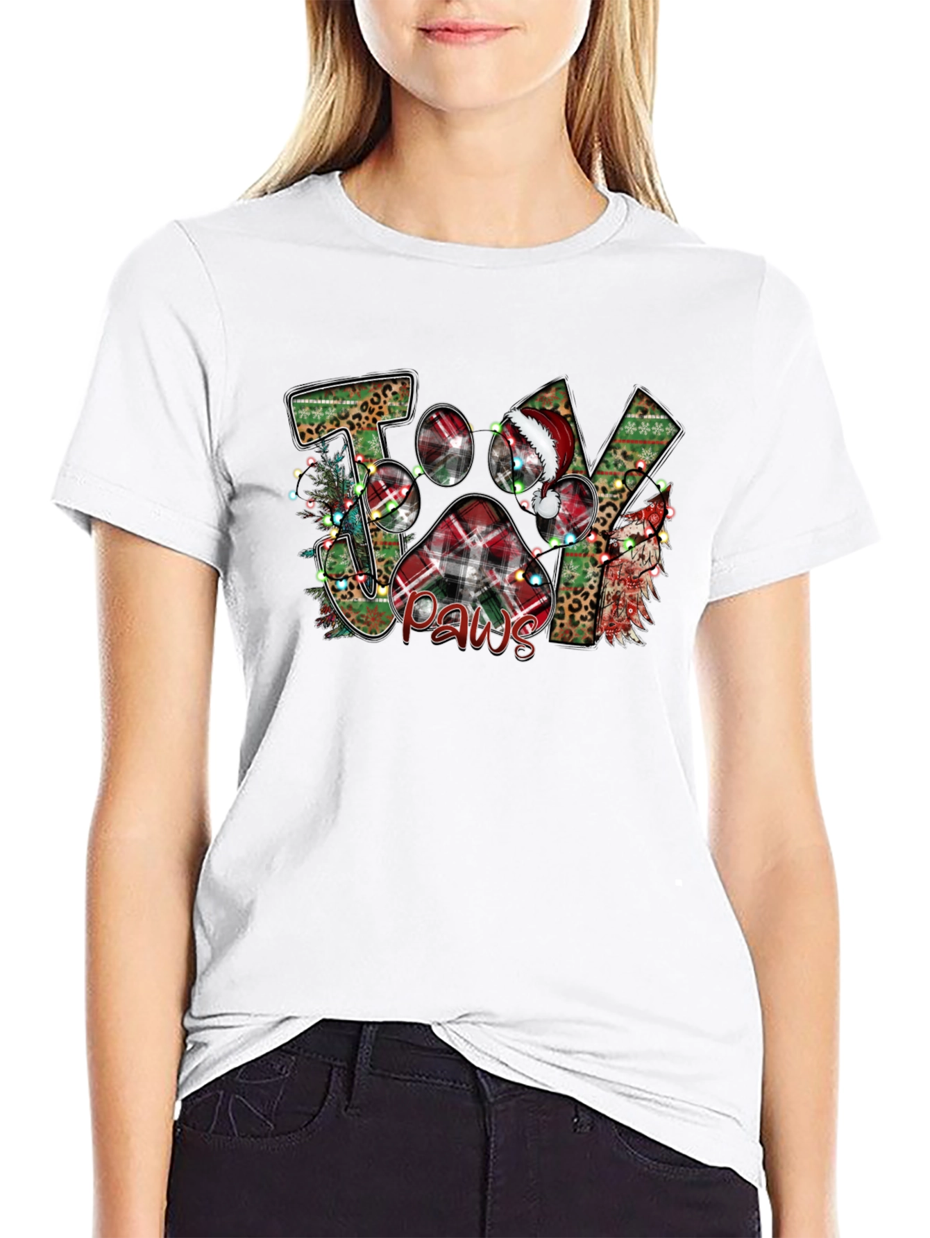 Joy Paws Christmas Graphic Tee