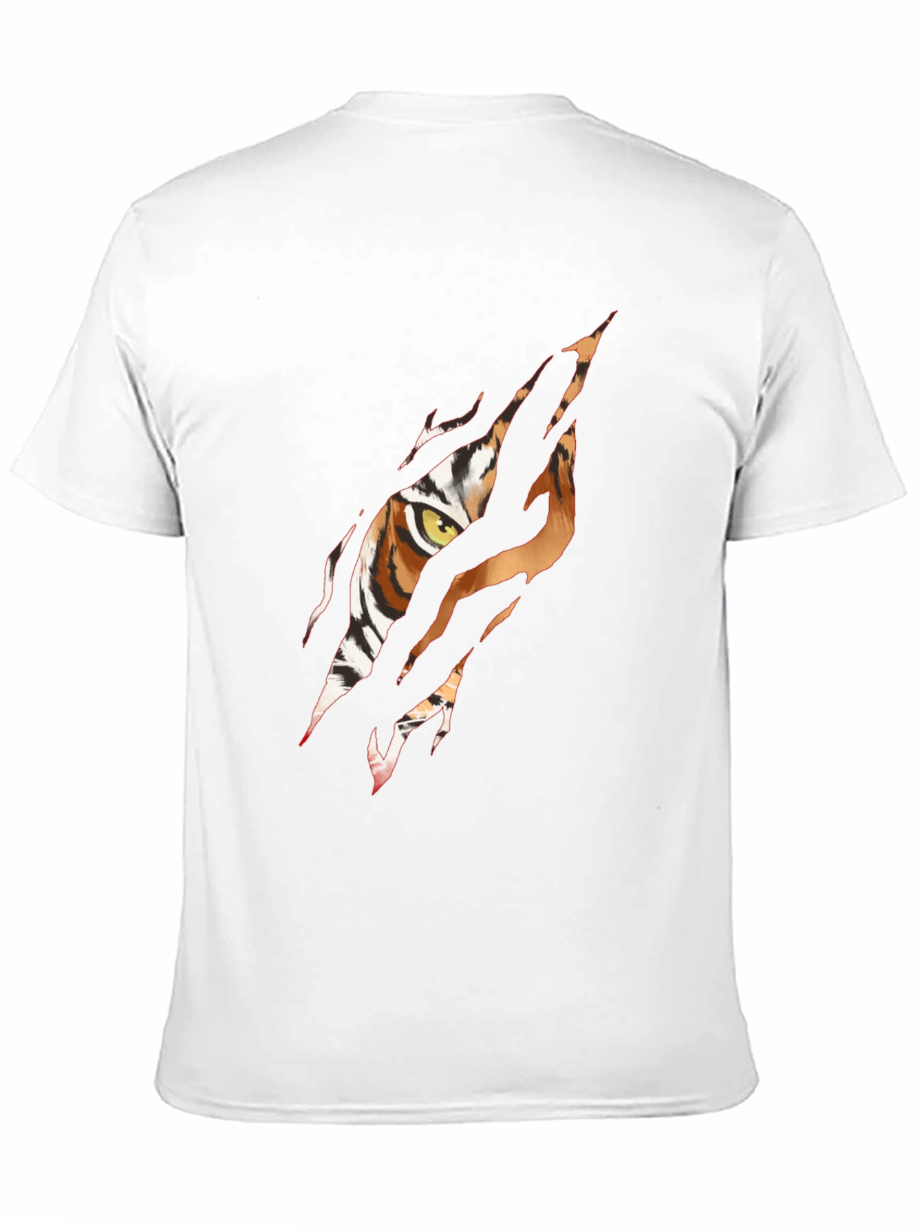 Tiger Eye Graphic Print Black T-Shirt