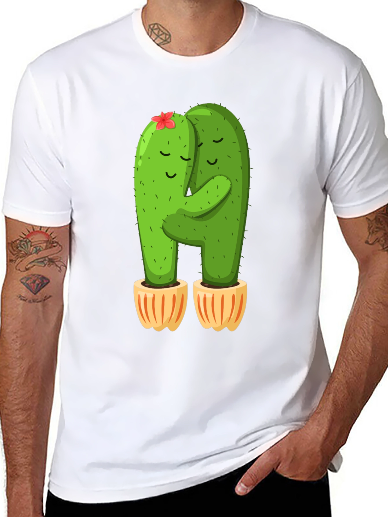 Cactus Hug T-Shirt - Cute and Comfy!