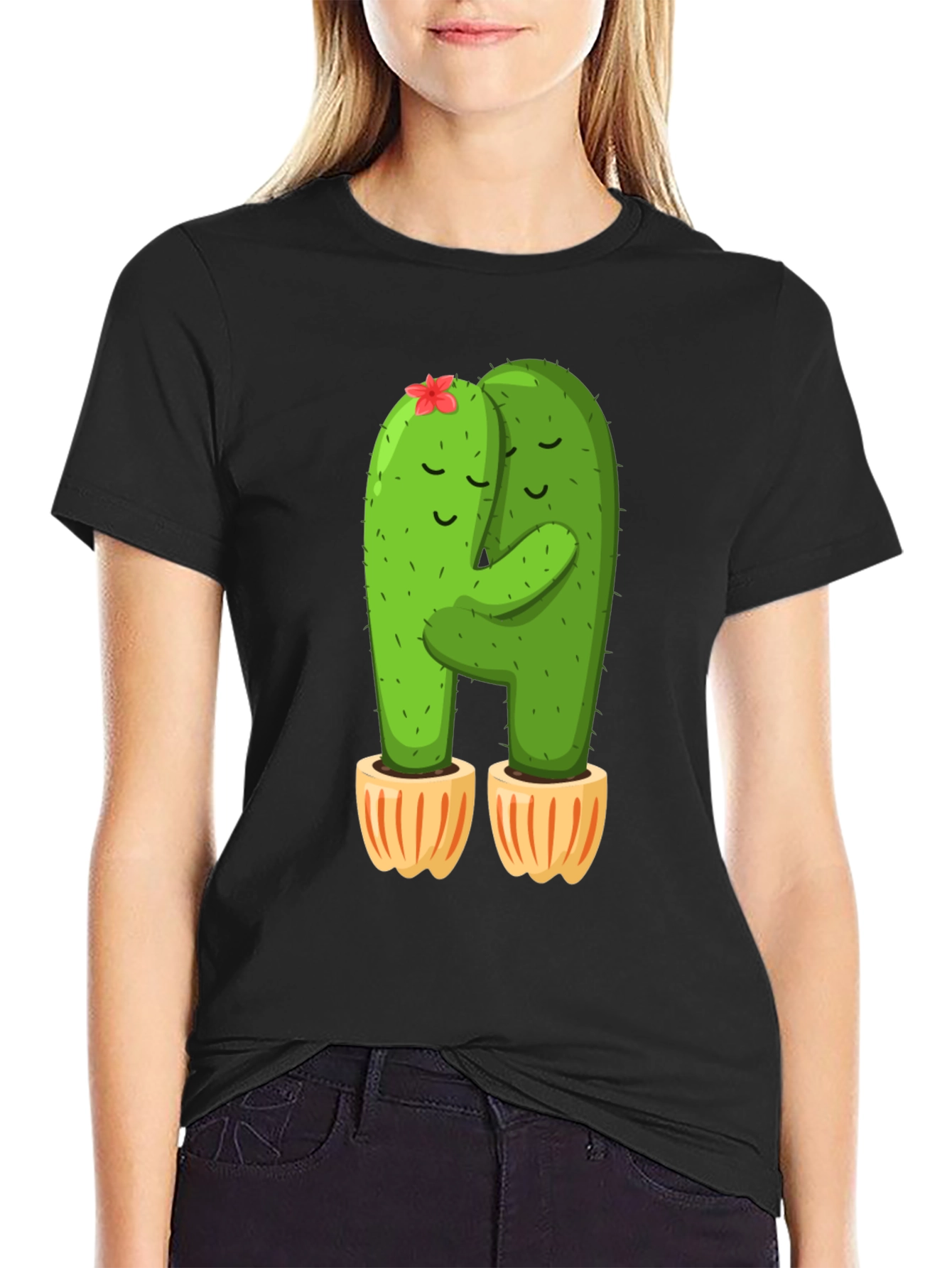 Cactus Hug T-Shirt - Cute and Comfy!