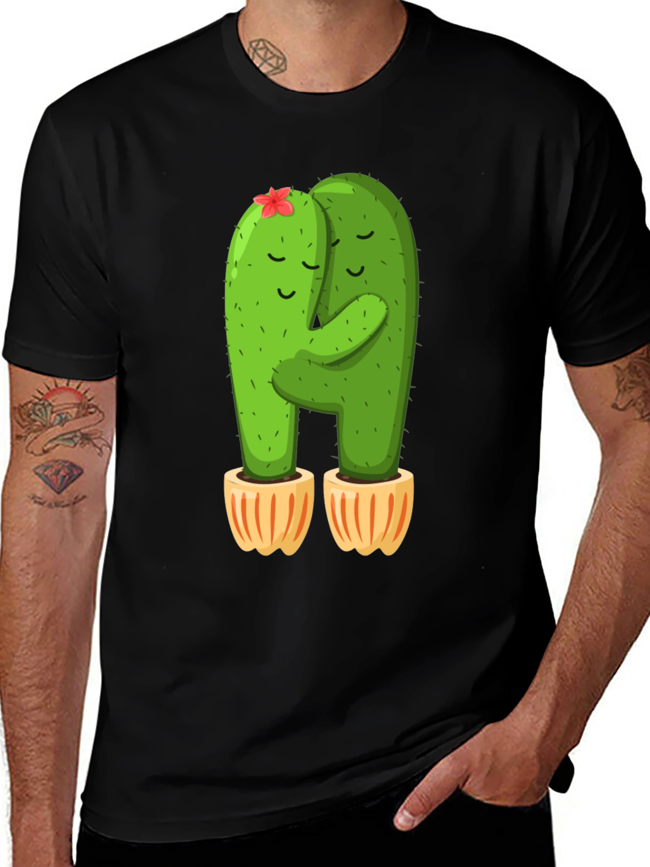 Cactus Hug T-Shirt - Cute and Comfy!