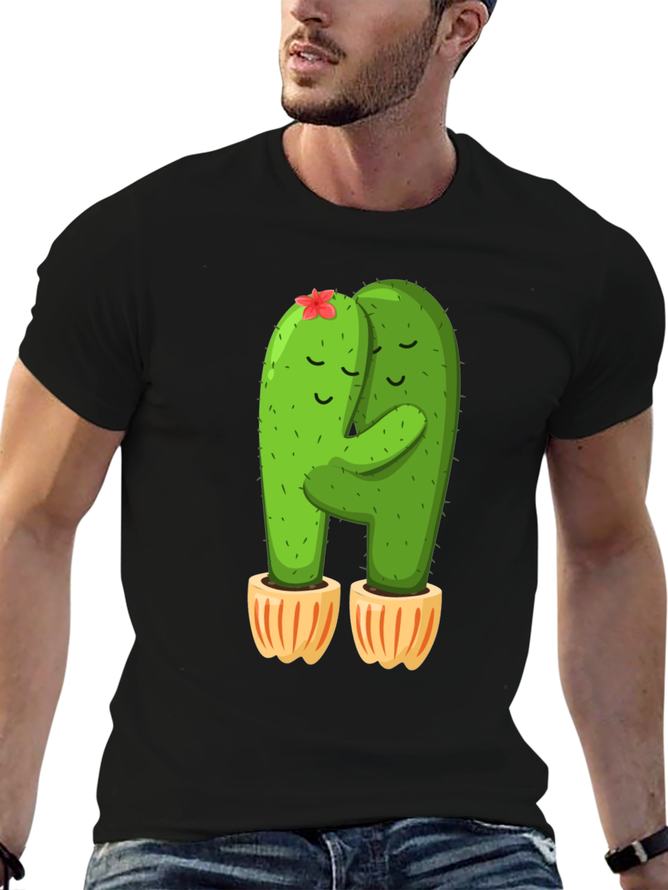 Cactus Hug T-Shirt - Cute and Comfy!