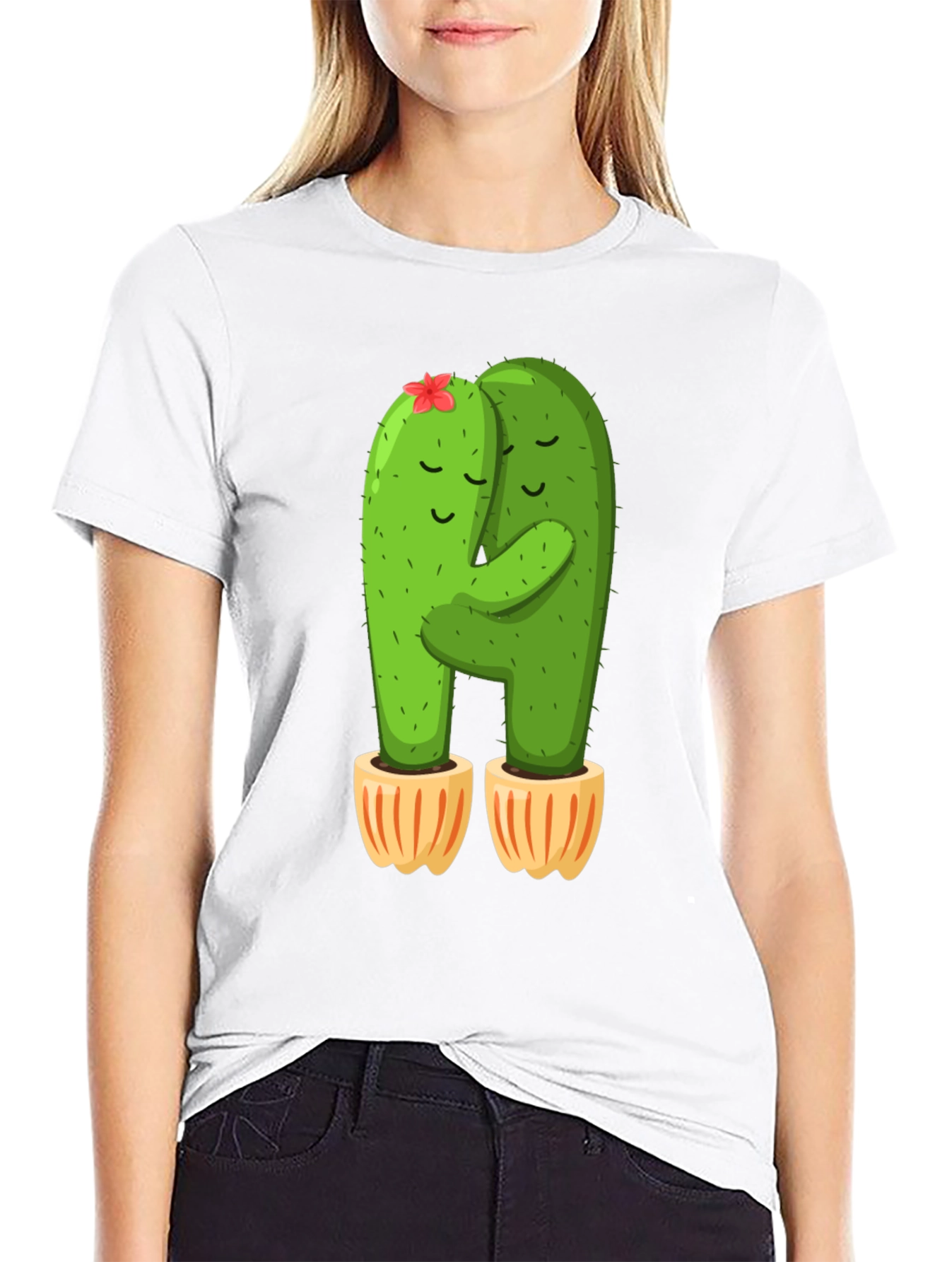 Cactus Hug T-Shirt - Cute and Comfy!