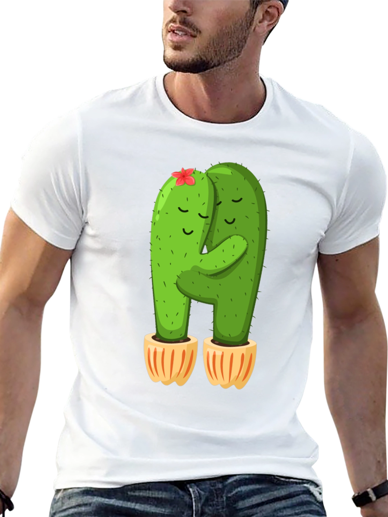 Cactus Hug T-Shirt - Cute and Comfy!