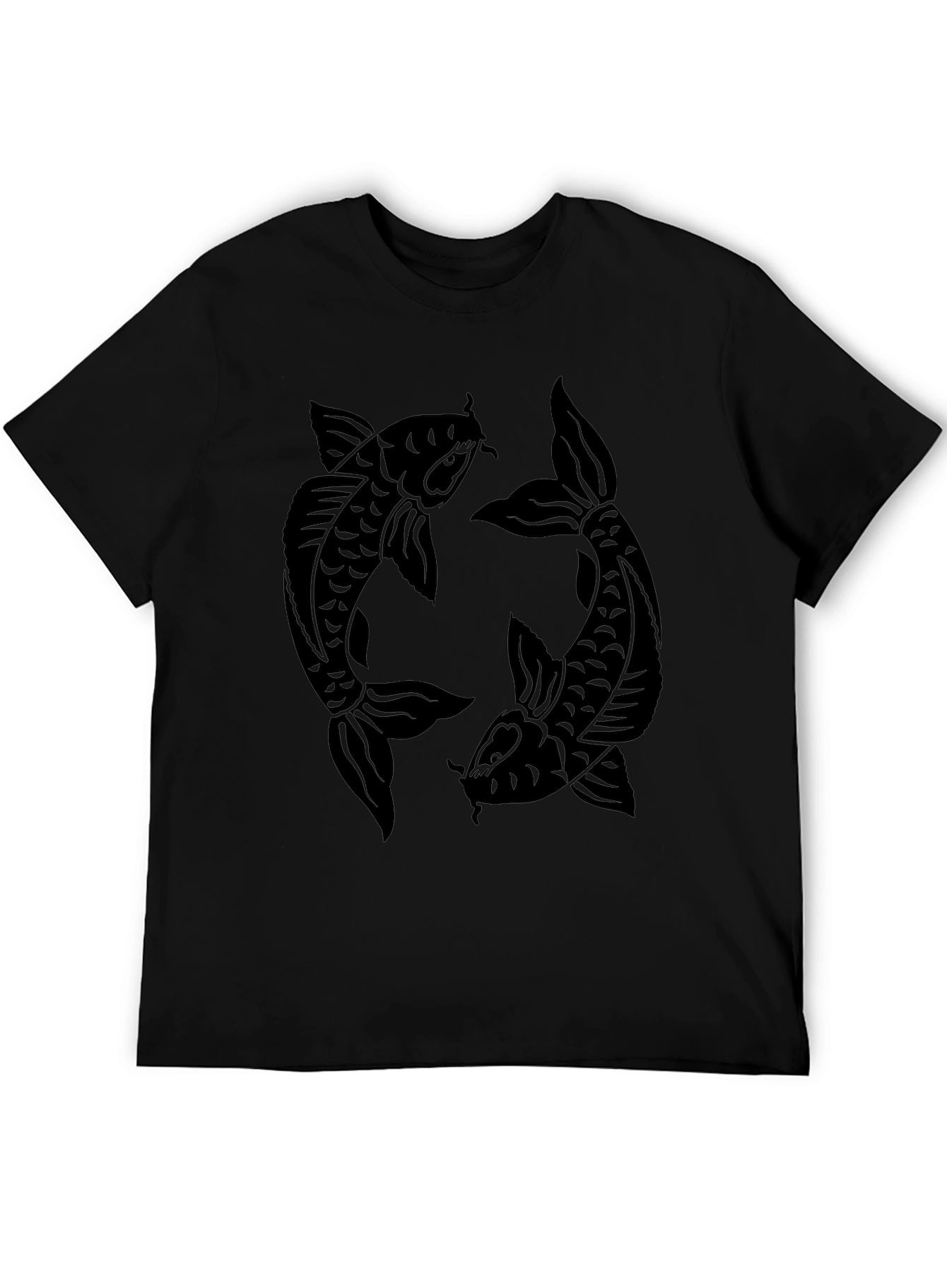 Koi Fish Graphic Tee - Yin Yang Style