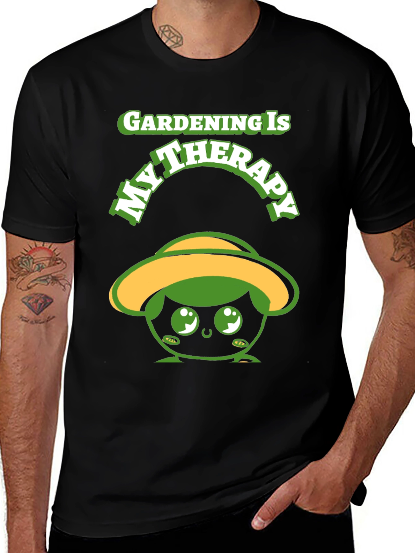 Gardening Therapy T-Shirt - Cute Gardener Tee