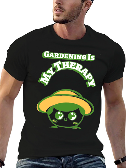 Gardening Therapy T-Shirt - Cute Gardener Tee