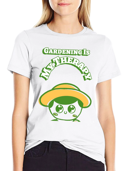 Gardening Therapy T-Shirt - Cute Gardener Tee