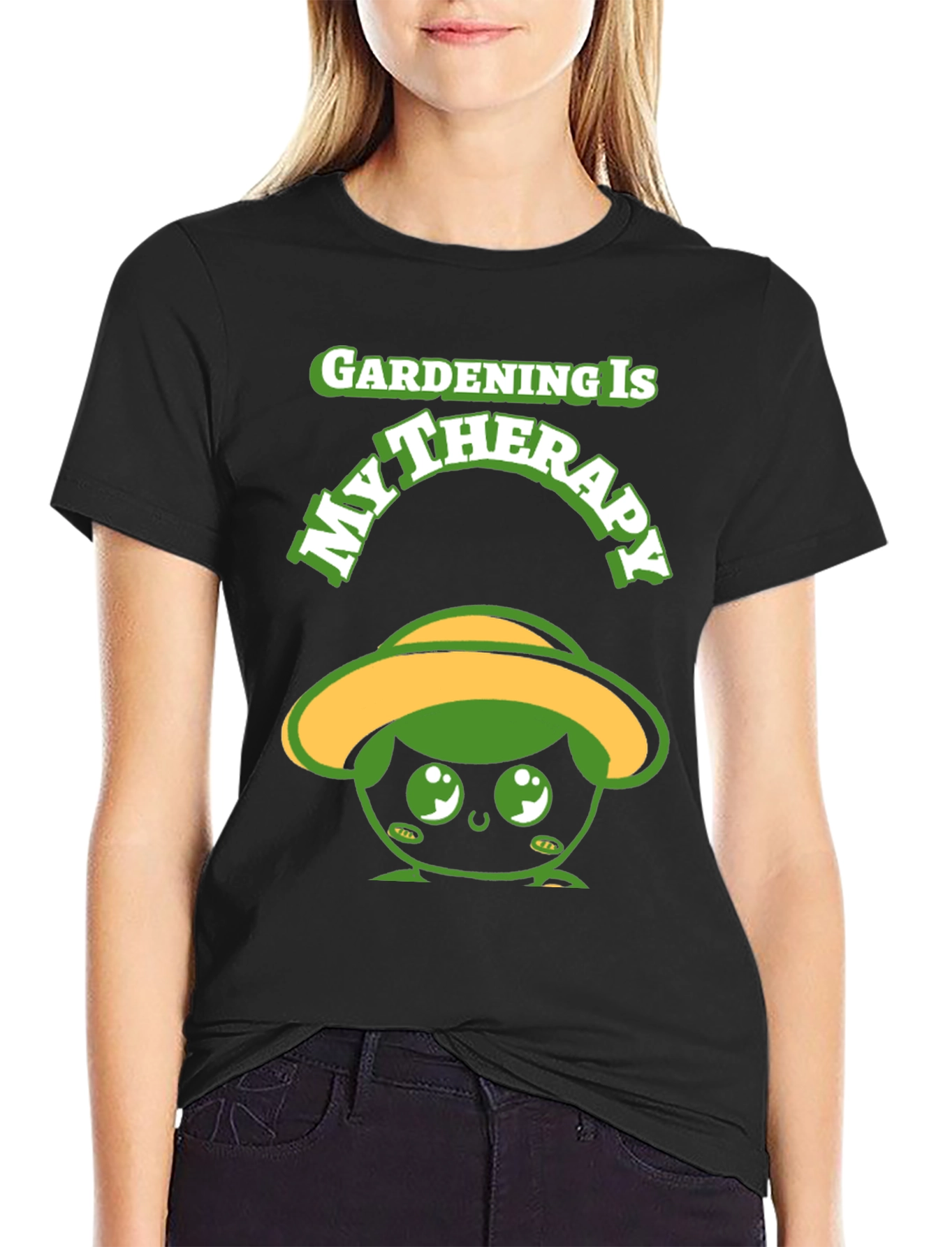 Gardening Therapy T-Shirt - Cute Gardener Tee