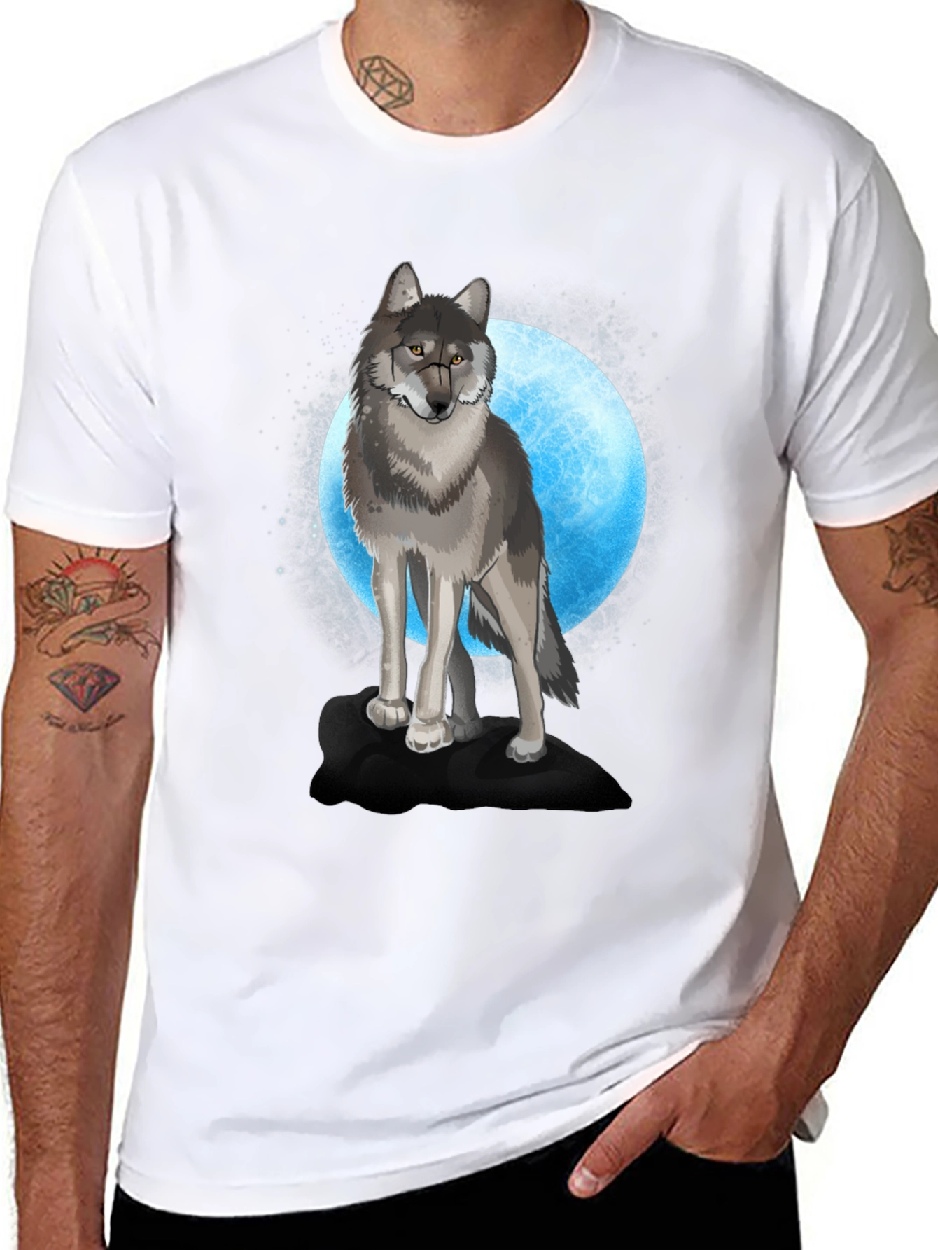 Wolf Moon Graphic T-Shirt