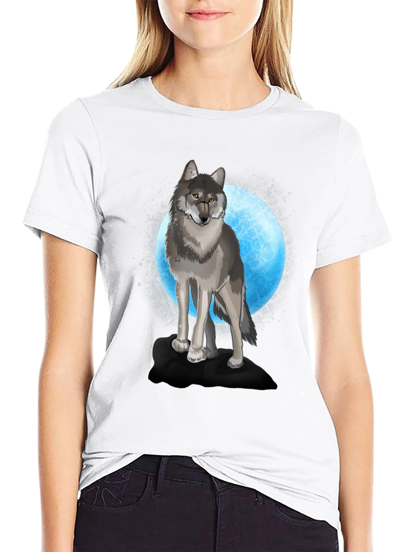 Wolf Moon Graphic T-Shirt