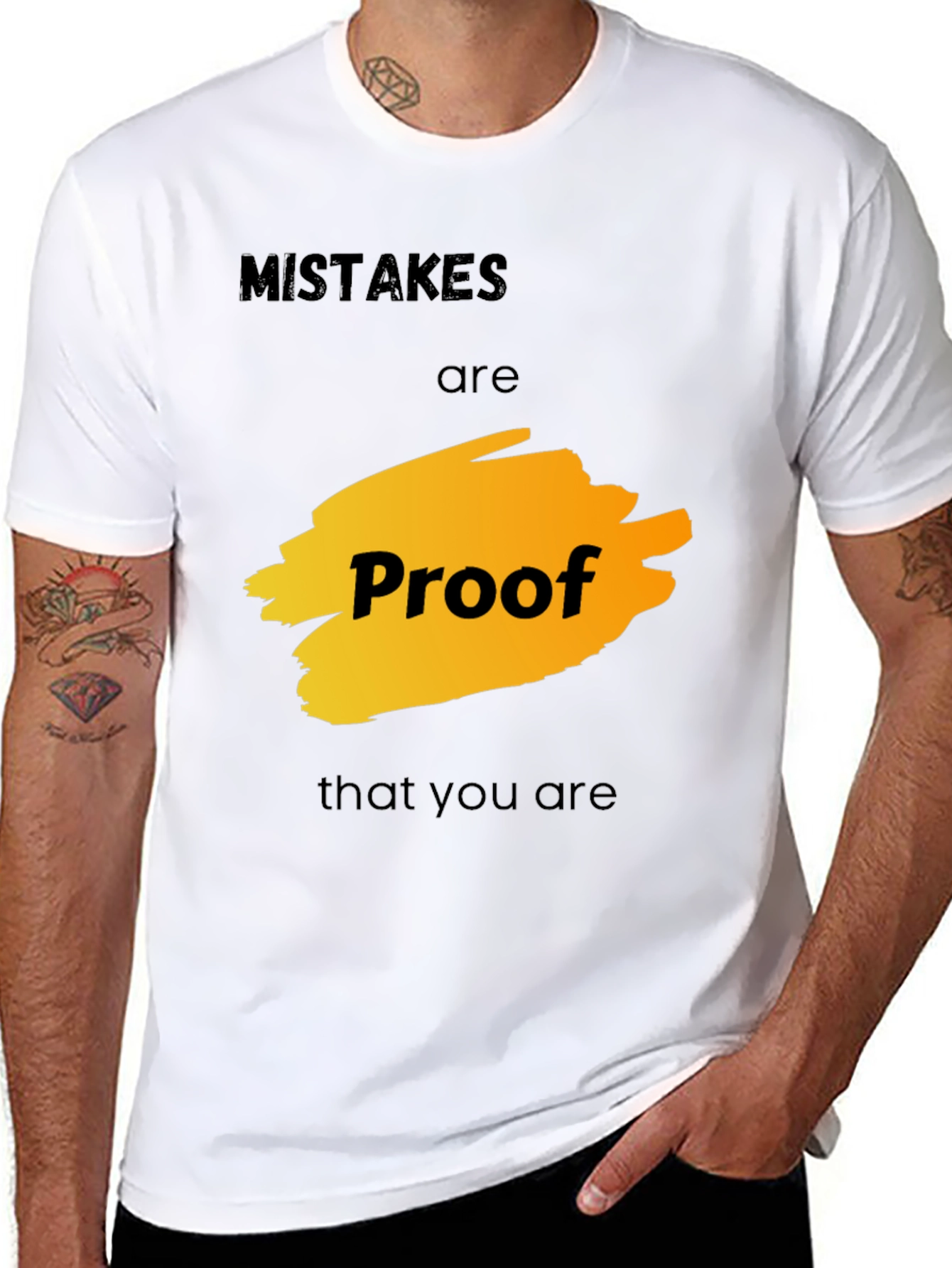 Mistakes are Proof T-Shirt - Motivational Graphic Tee