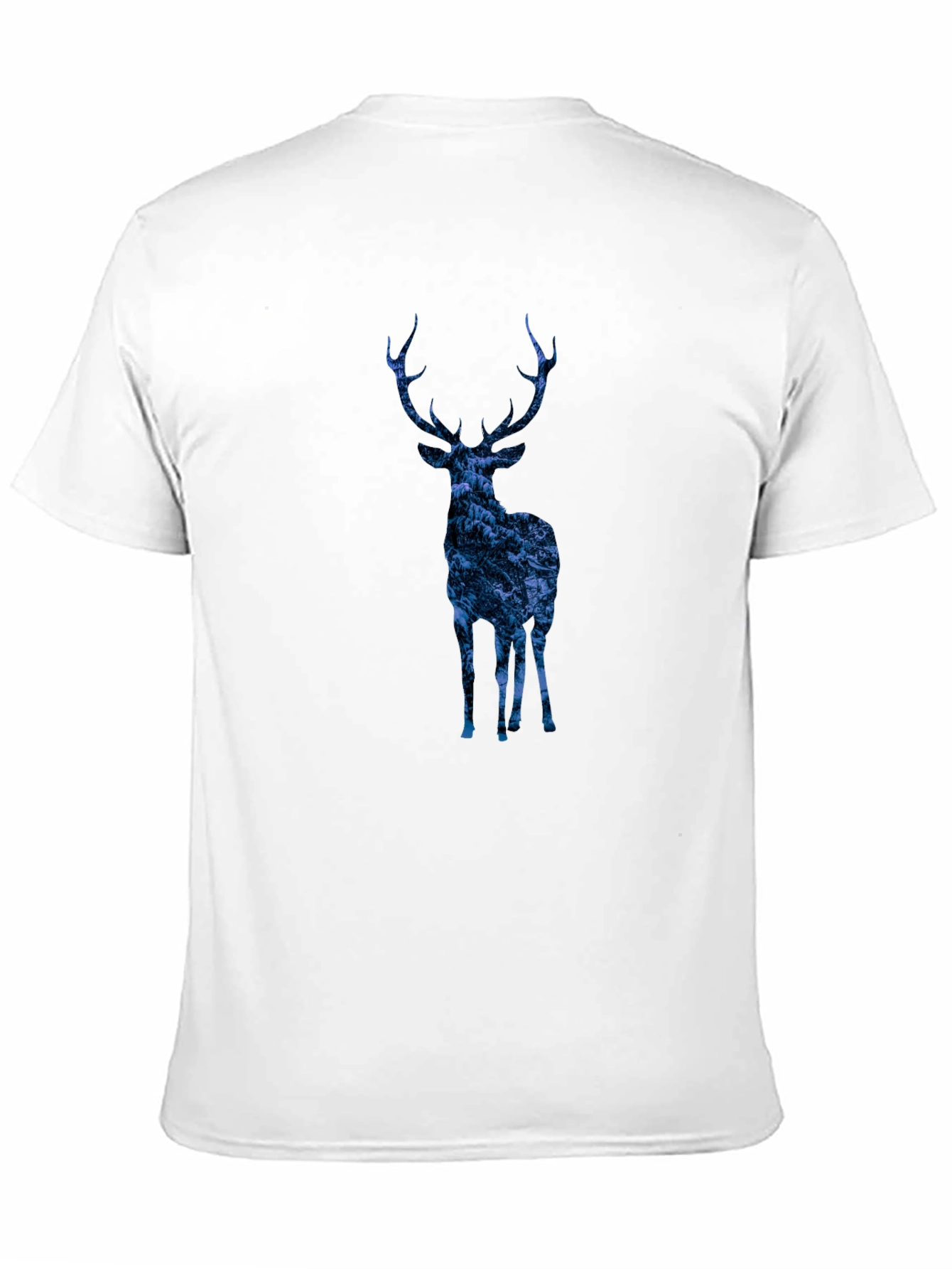 Nature Deer Graphic Tee - Trendy Mens Black T-Shirt