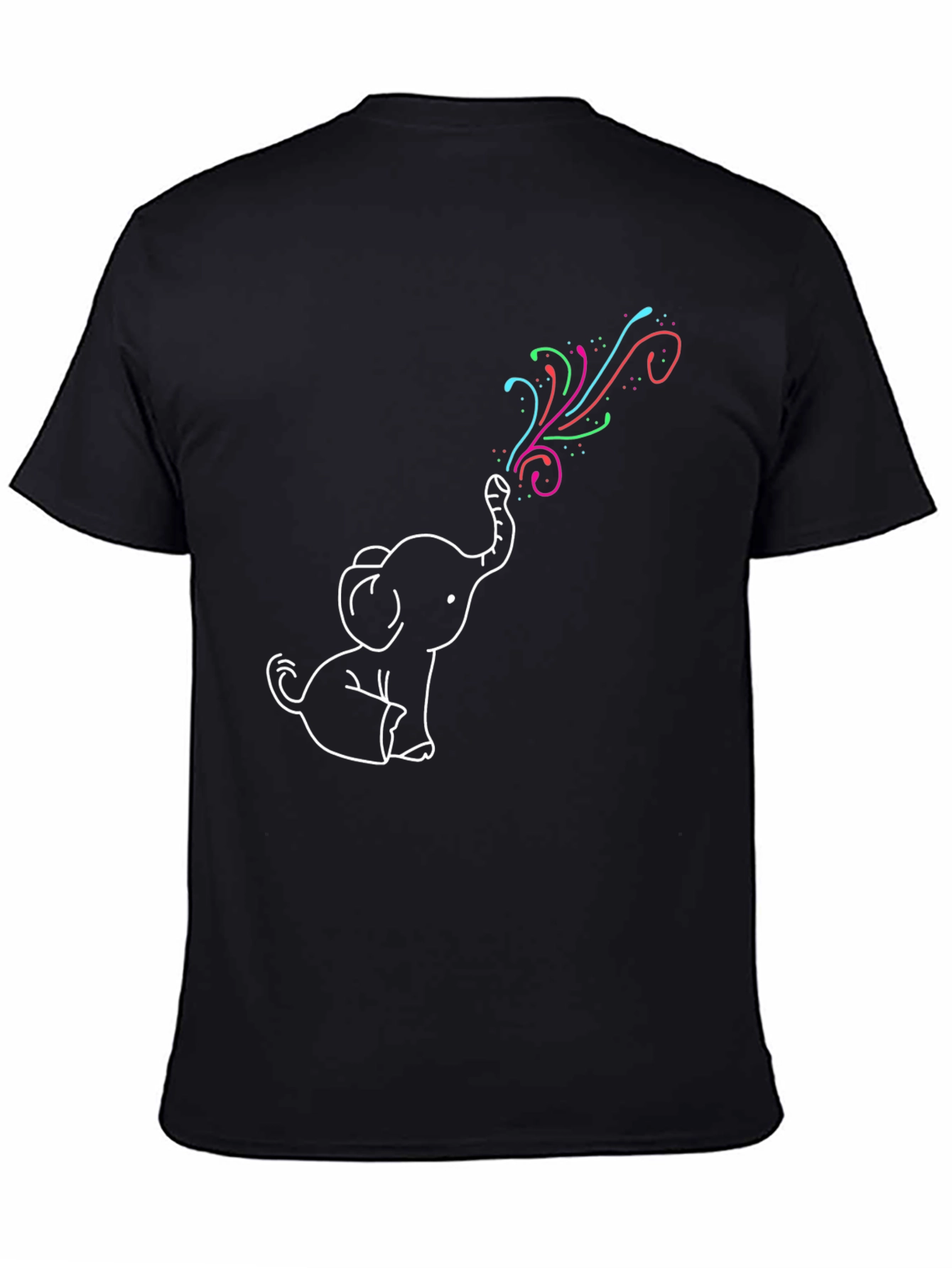 Elephant Rainbow T-Shirt - Fun Graphic Tee